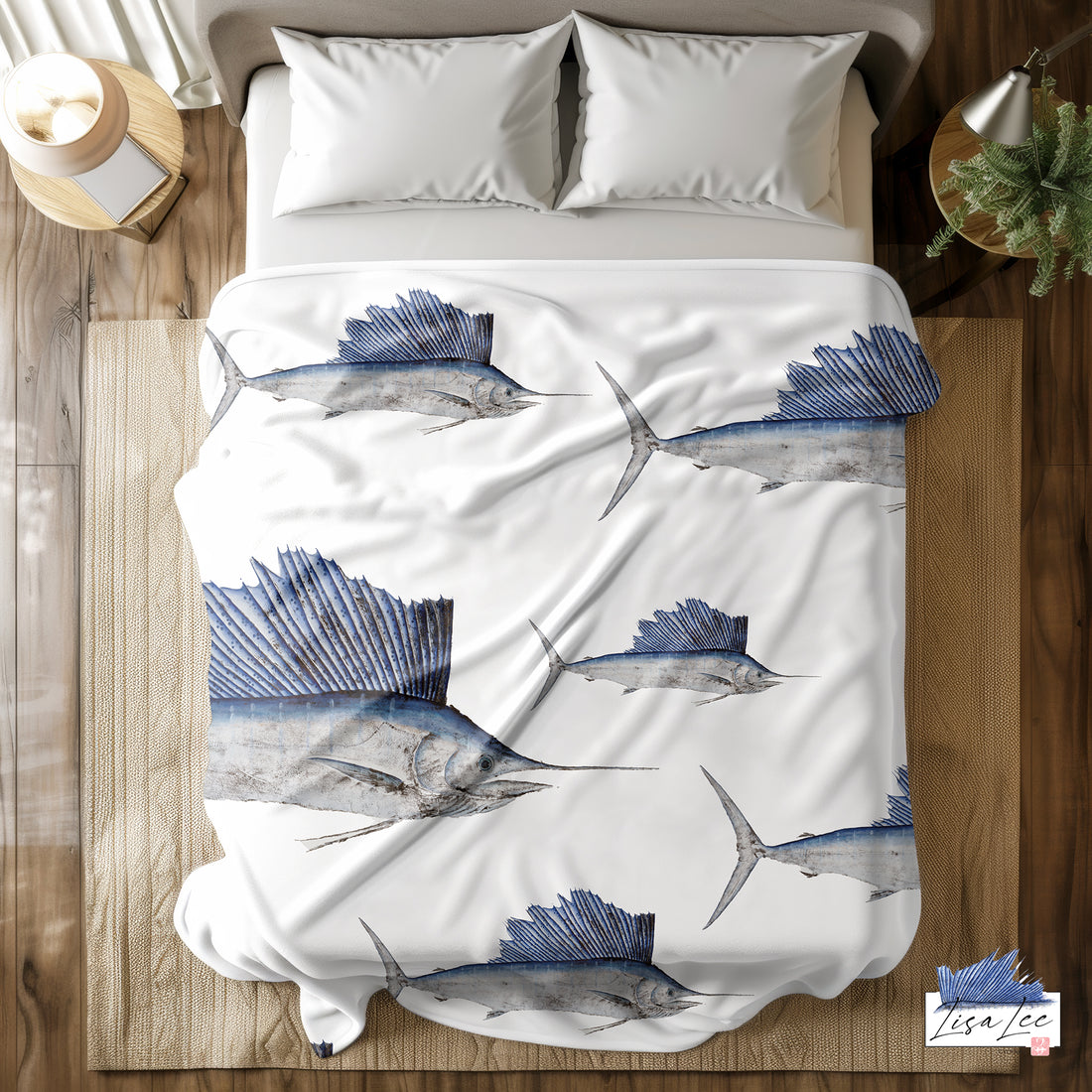 Sailfish Sherpa Blanket